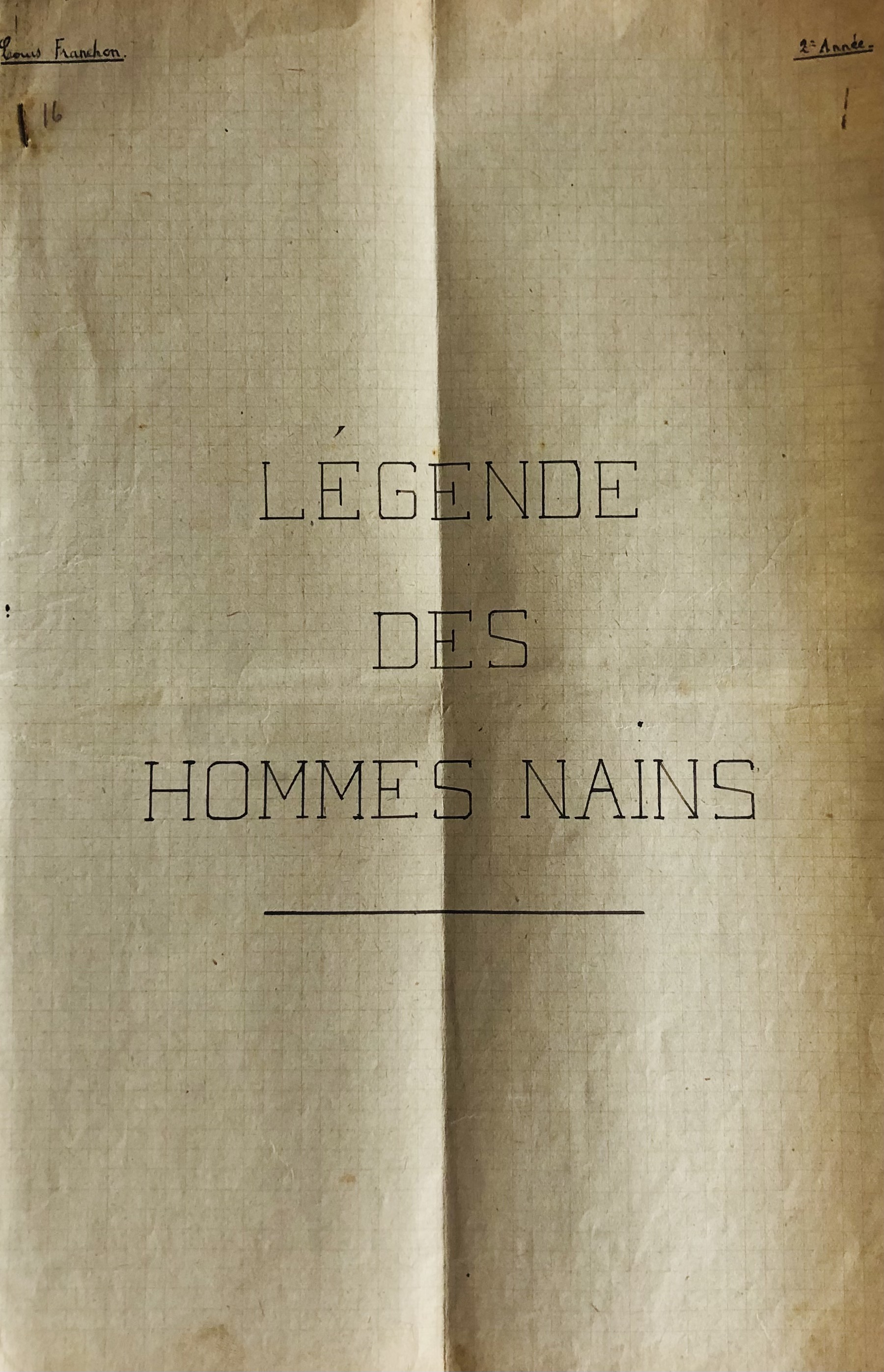 La Légende des Hommes Nains page 1