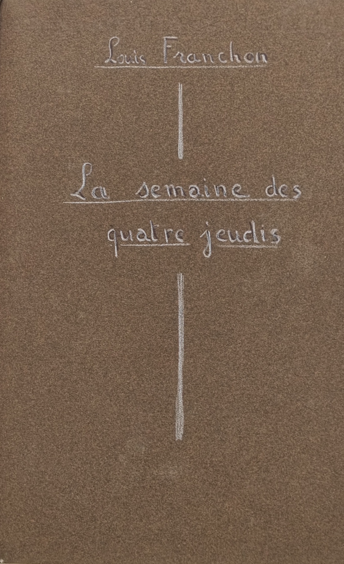 La semaine des quatre jeudis page 1